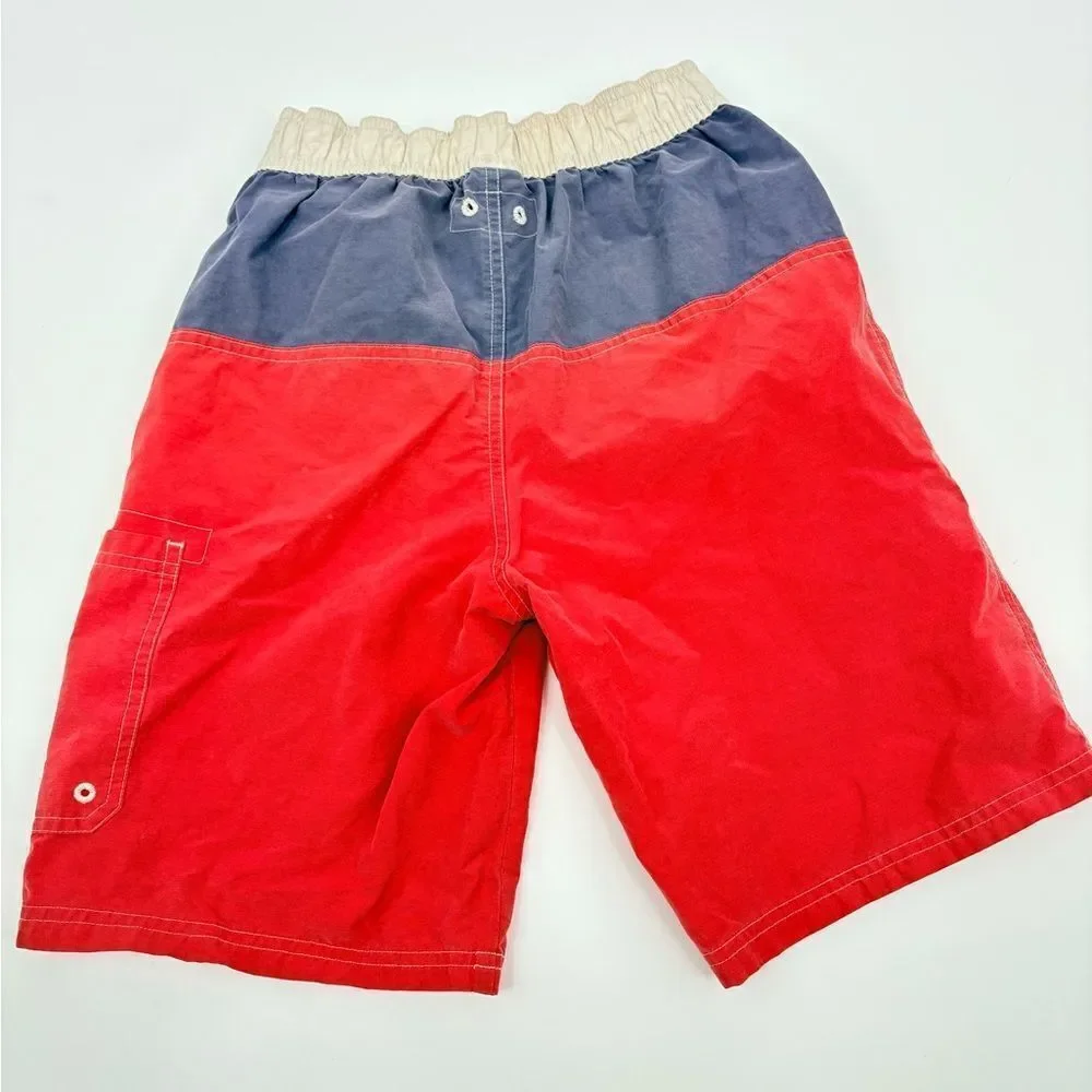 Janie and Jack | red and Blue swim Shorts trunks